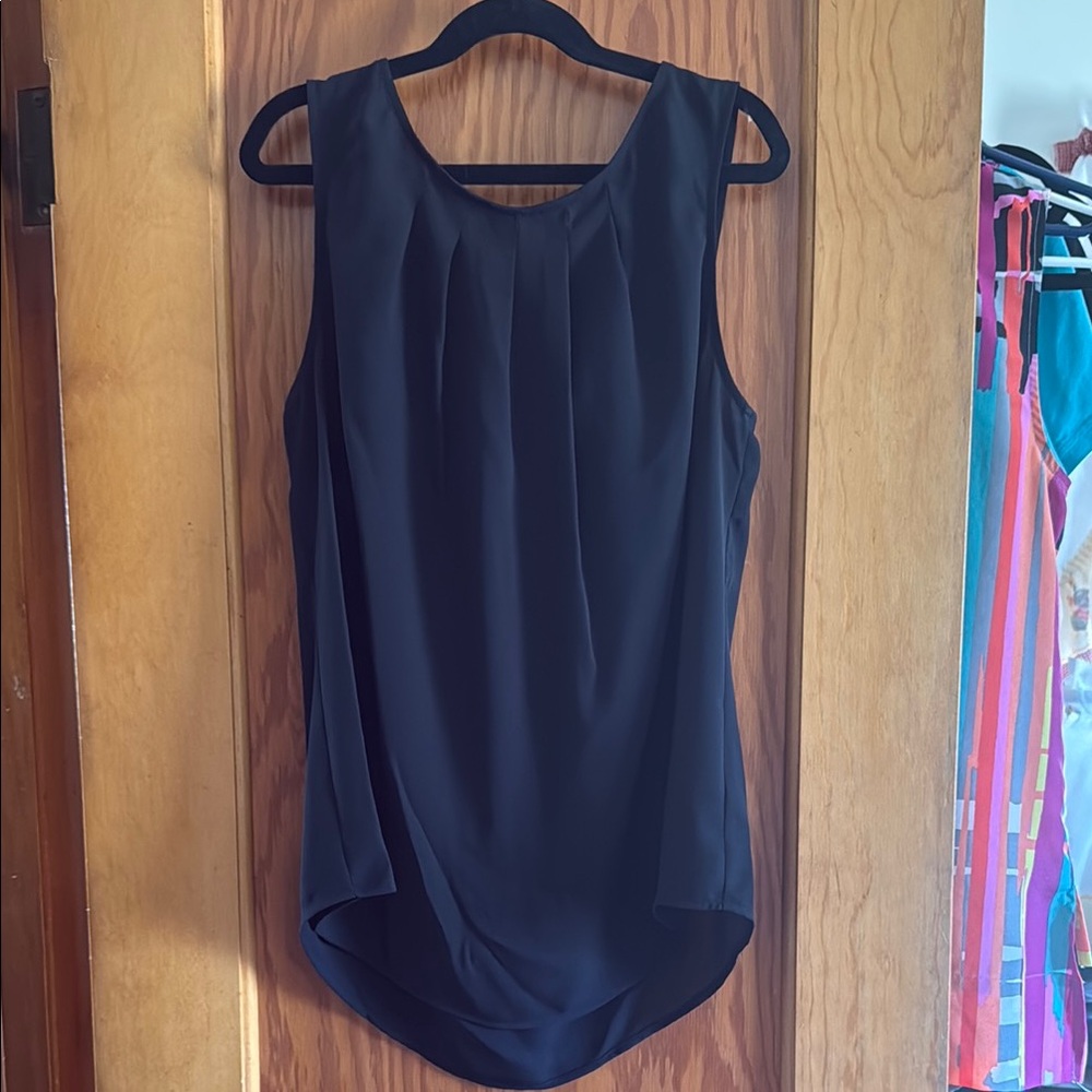 Business Black Sleeveless Tank Top